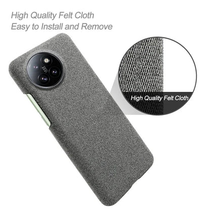 For Xiaomi Civi 4 Pro 5G / 14 Civi 5G Shockproof Case Solid Color Fabric Cloth+PC Phone Cover