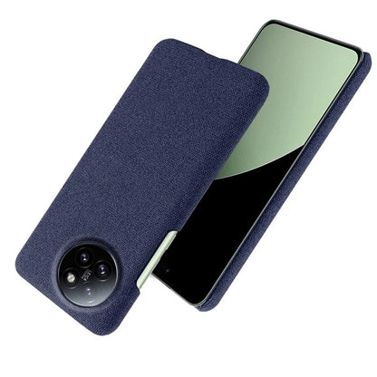 For Xiaomi Civi 4 Pro 5G / 14 Civi 5G Shockproof Case Solid Color Fabric Cloth+PC Phone Cover