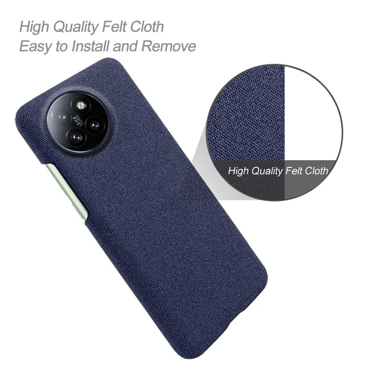 For Xiaomi Civi 4 Pro 5G / 14 Civi 5G Shockproof Case Solid Color Fabric Cloth+PC Phone Cover