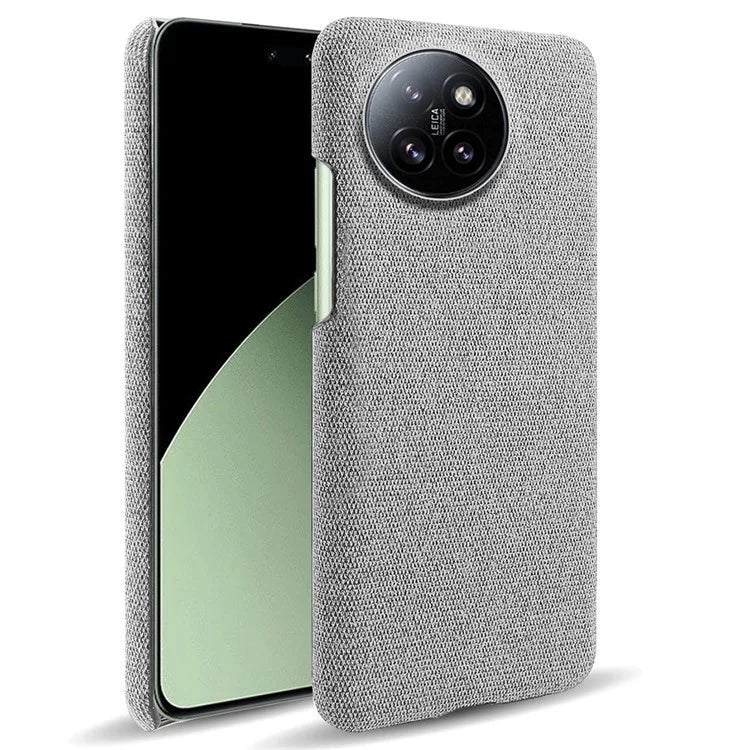 For Xiaomi Civi 4 Pro 5G / 14 Civi 5G Shockproof Case Solid Color Fabric Cloth+PC Phone Cover