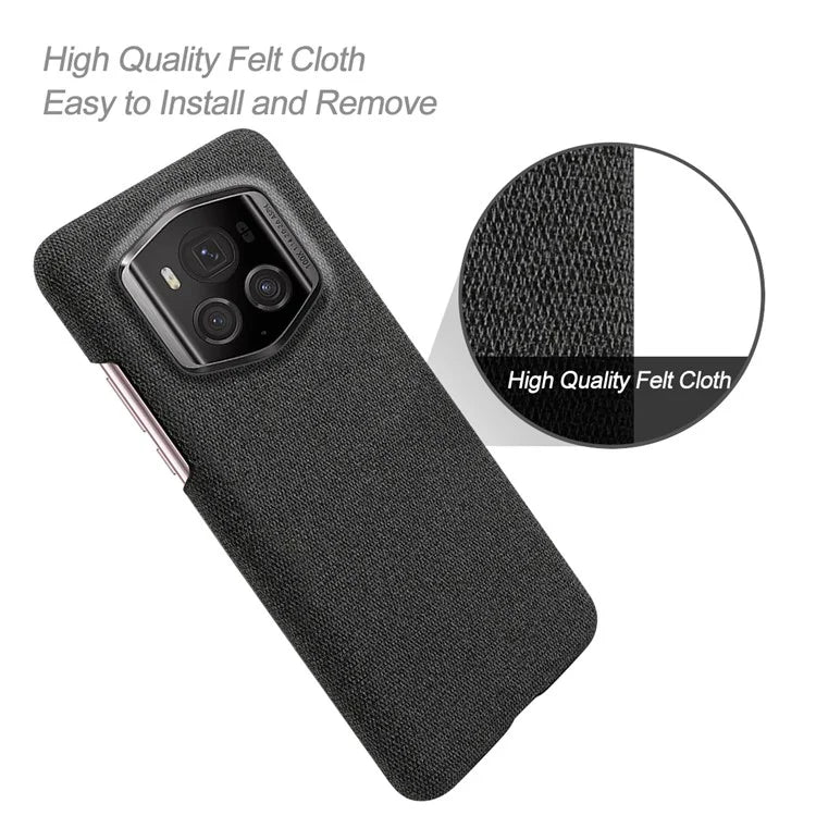 For Honor Magic6 RSR Porsche Design 5G Phone Cover Cloth+PC Drop-proof Back Case