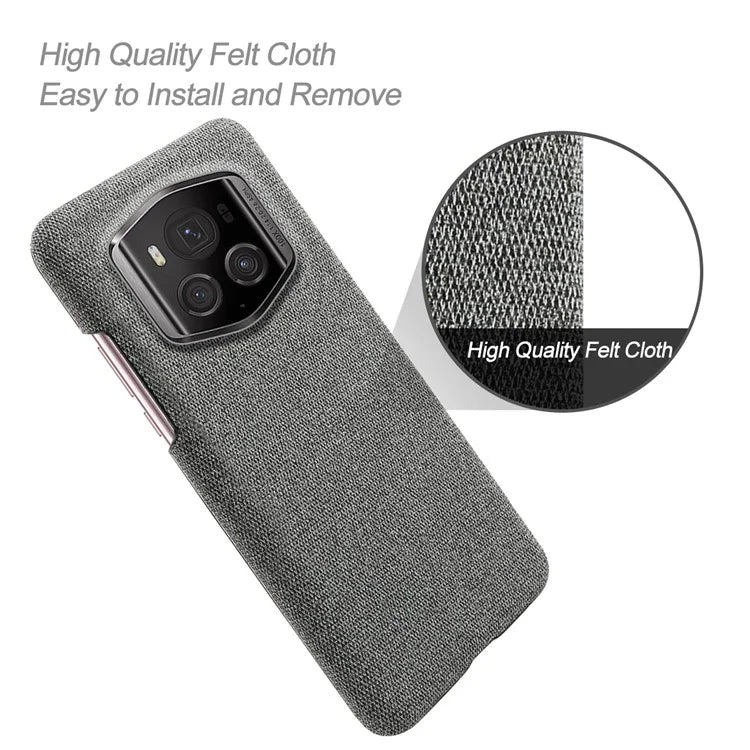 For Honor Magic6 RSR Porsche Design 5G Phone Cover Cloth+PC Drop-proof Back Case
