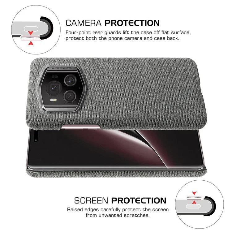 For Honor Magic6 RSR Porsche Design 5G Phone Cover Cloth+PC Drop-proof Back Case