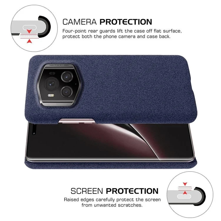 For Honor Magic6 RSR Porsche Design 5G Phone Cover Cloth+PC Drop-proof Back Case