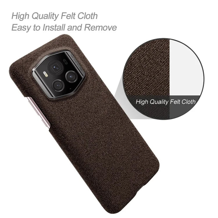 For Honor Magic6 RSR Porsche Design 5G Phone Cover Cloth+PC Drop-proof Back Case