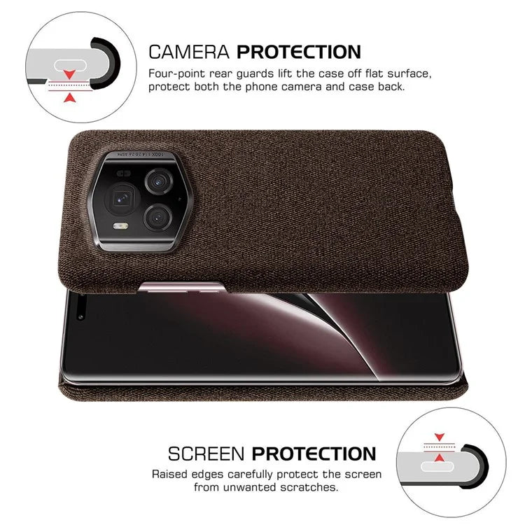 For Honor Magic6 RSR Porsche Design 5G Phone Cover Cloth+PC Drop-proof Back Case