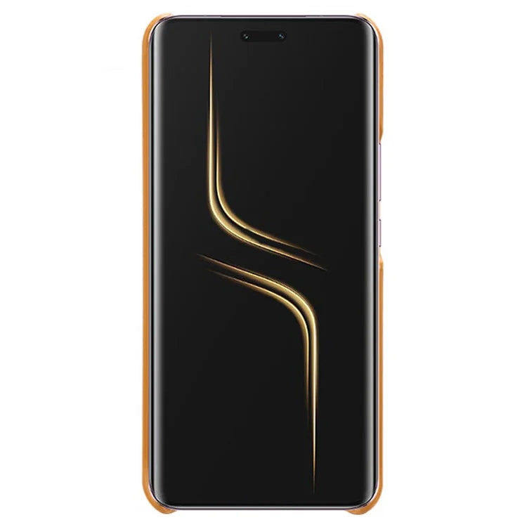 For Honor Magic6 Ultimate 5G Case Leather Coated PC Phone Cover Calf Texture