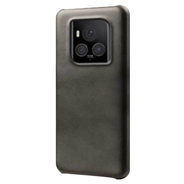 For Honor Magic6 Ultimate 5G Case Leather Coated PC Phone Cover Calf Texture
