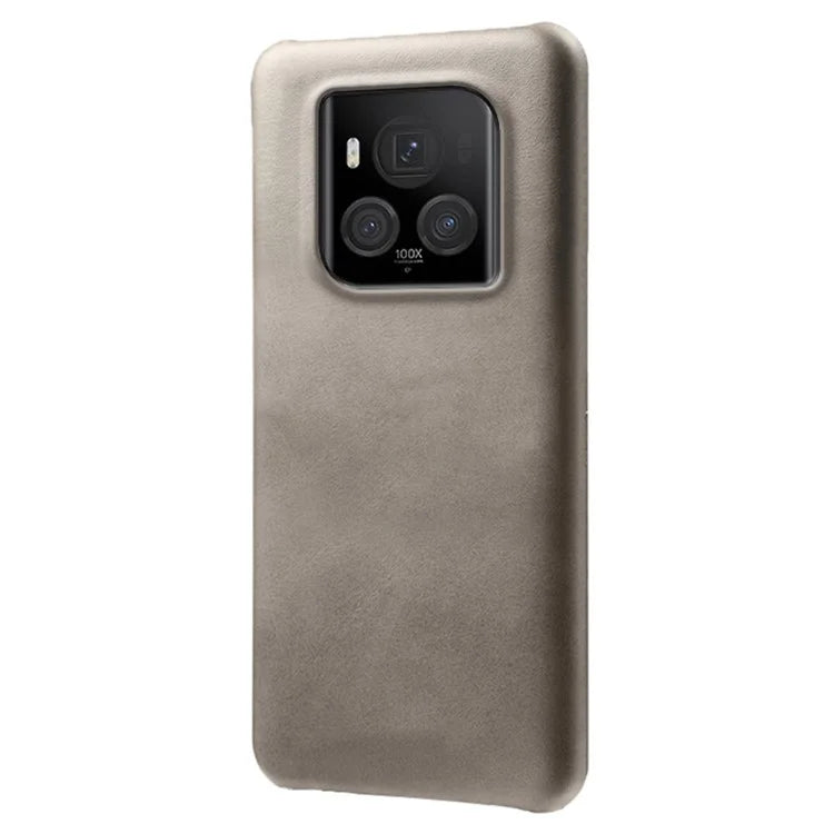 For Honor Magic6 Ultimate 5G Case Leather Coated PC Phone Cover Calf Texture