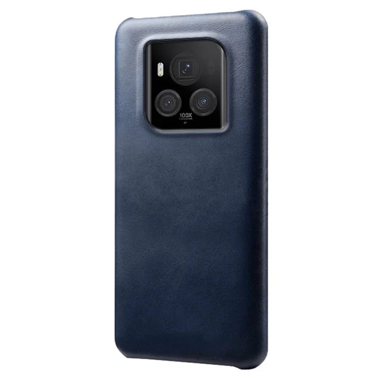 For Honor Magic6 Ultimate 5G Case Leather Coated PC Phone Cover Calf Texture