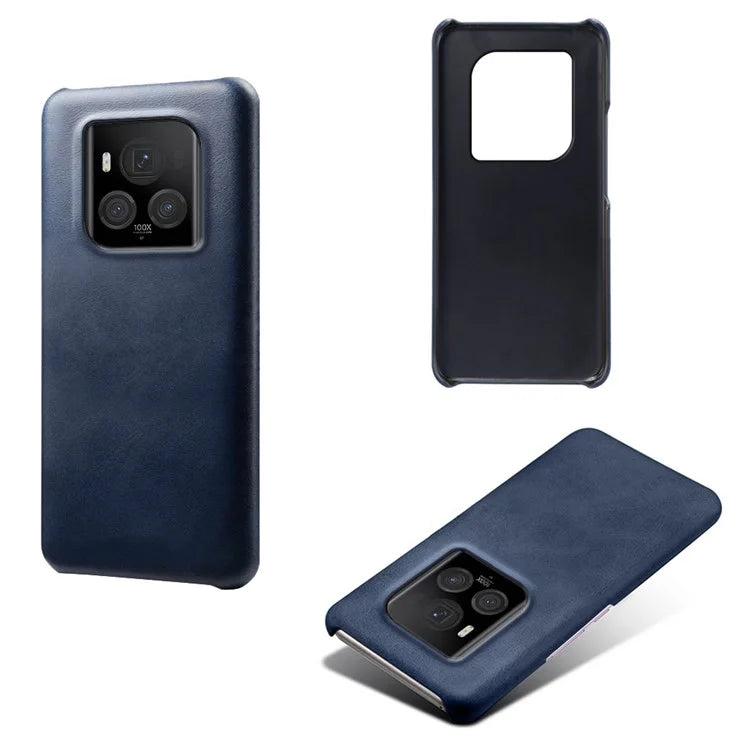 For Honor Magic6 Ultimate 5G Case Leather Coated PC Phone Cover Calf Texture