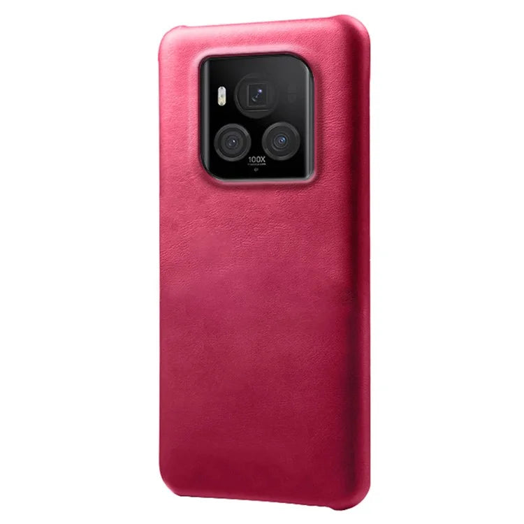 For Honor Magic6 Ultimate 5G Case Leather Coated PC Phone Cover Calf Texture