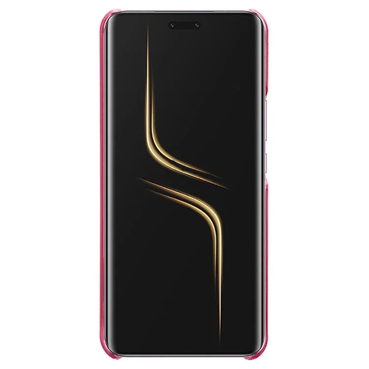 For Honor Magic6 Ultimate 5G Case Leather Coated PC Phone Cover Calf Texture