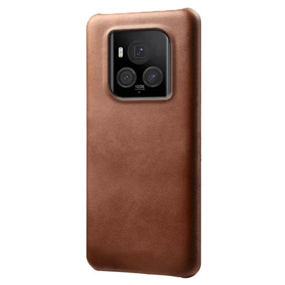 For Honor Magic6 Ultimate 5G Case Leather Coated PC Phone Cover Calf Texture