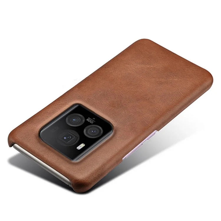 For Honor Magic6 Ultimate 5G Case Leather Coated PC Phone Cover Calf Texture