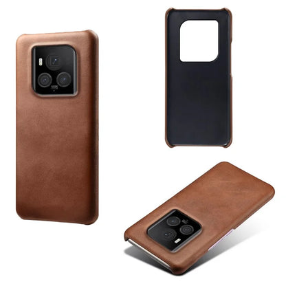 For Honor Magic6 Ultimate 5G Case Leather Coated PC Phone Cover Calf Texture
