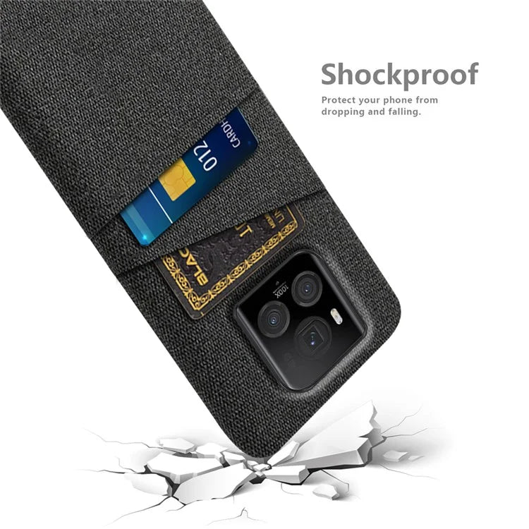 For Honor Magic6 Ultimate 5G Case Cloth+PC Scratch-proof Smart Phone Cover with 2 Card Slots