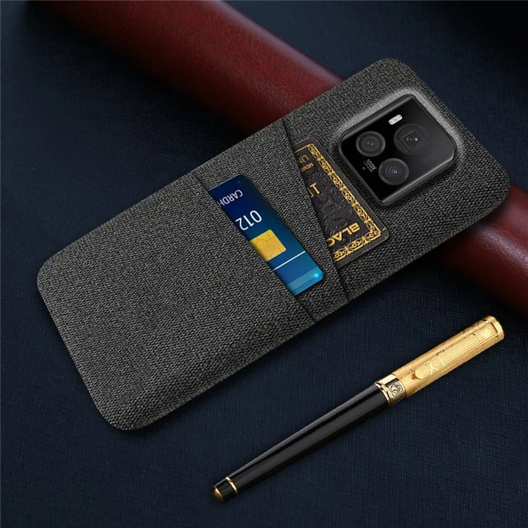 For Honor Magic6 Ultimate 5G Case Cloth+PC Scratch-proof Smart Phone Cover with 2 Card Slots