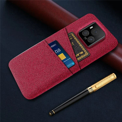 For Honor Magic6 Ultimate 5G Case Cloth+PC Scratch-proof Smart Phone Cover with 2 Card Slots