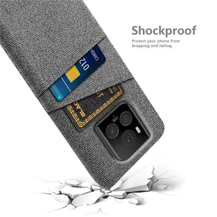 For Honor Magic6 Ultimate 5G Case Cloth+PC Scratch-proof Smart Phone Cover with 2 Card Slots