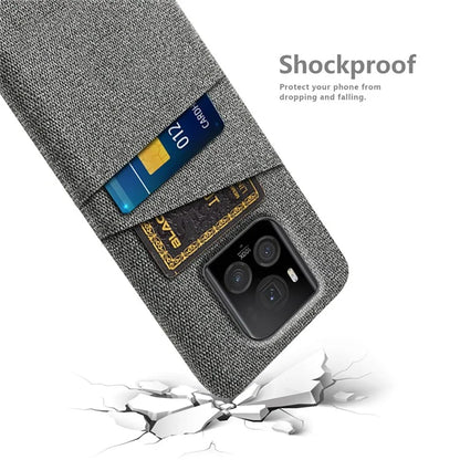 For Honor Magic6 Ultimate 5G Case Cloth+PC Scratch-proof Smart Phone Cover with 2 Card Slots