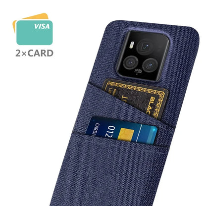 For Honor Magic6 Ultimate 5G Case Cloth+PC Scratch-proof Smart Phone Cover with 2 Card Slots
