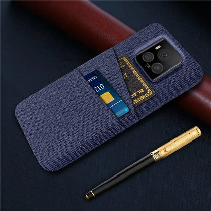 For Honor Magic6 Ultimate 5G Case Cloth+PC Scratch-proof Smart Phone Cover with 2 Card Slots