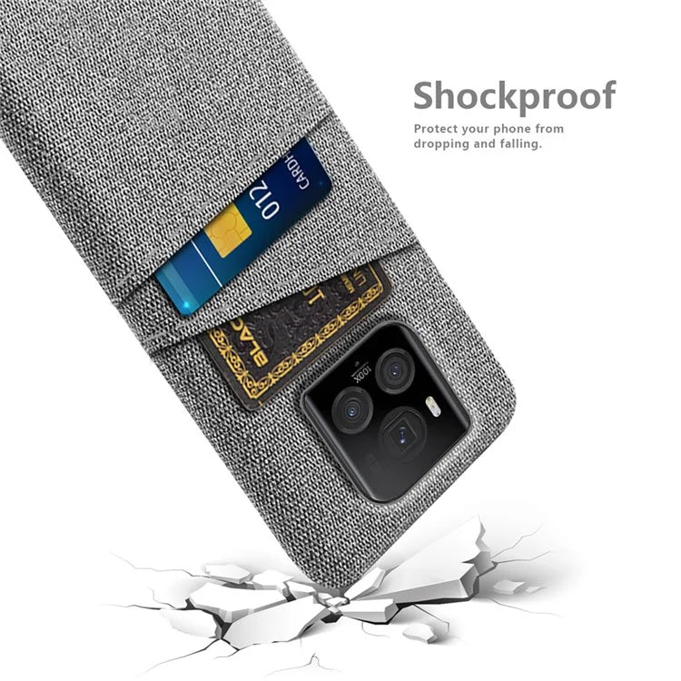 For Honor Magic6 Ultimate 5G Case Cloth+PC Scratch-proof Smart Phone Cover with 2 Card Slots