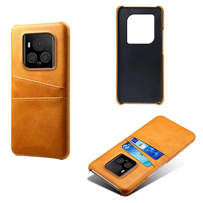 For Honor Magic6 Ultimate 5G Case with 2 Card Slots Dual Layer PU Leather+PC Phone Cover