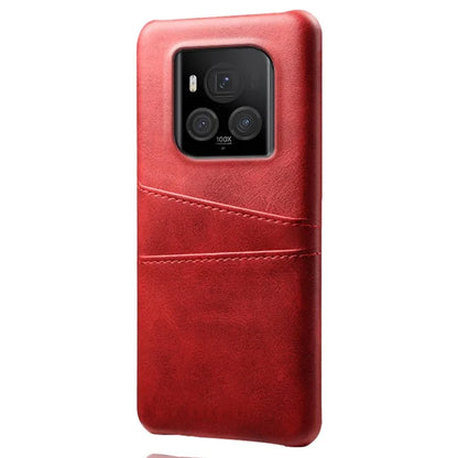 For Honor Magic6 Ultimate 5G Case with 2 Card Slots Dual Layer PU Leather+PC Phone Cover