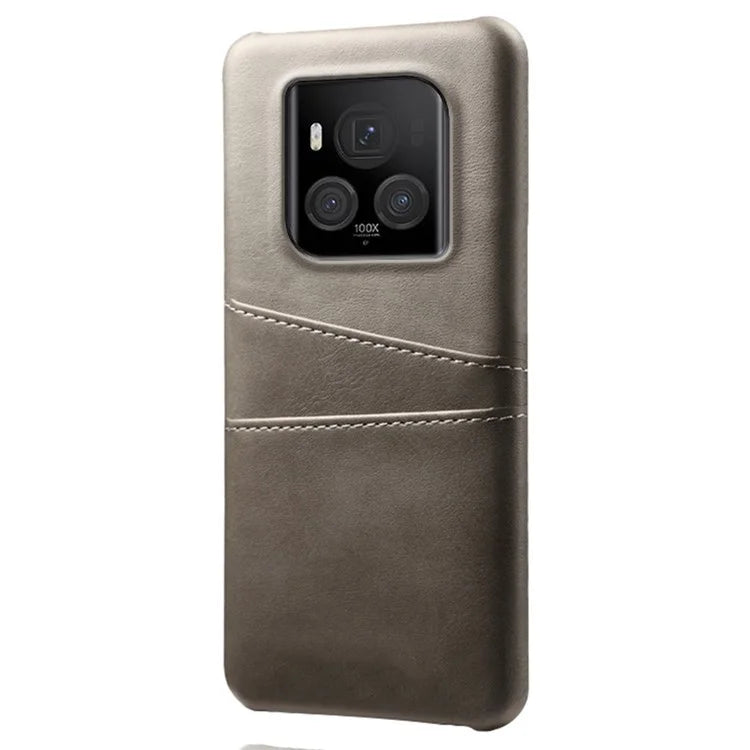 For Honor Magic6 Ultimate 5G Case with 2 Card Slots Dual Layer PU Leather+PC Phone Cover