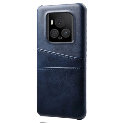 For Honor Magic6 Ultimate 5G Case with 2 Card Slots Dual Layer PU Leather+PC Phone Cover