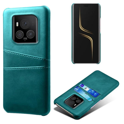 For Honor Magic6 Ultimate 5G Case with 2 Card Slots Dual Layer PU Leather+PC Phone Cover