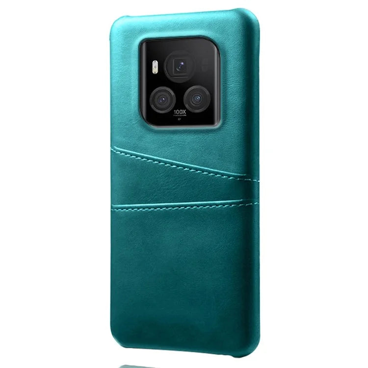 For Honor Magic6 Ultimate 5G Case with 2 Card Slots Dual Layer PU Leather+PC Phone Cover