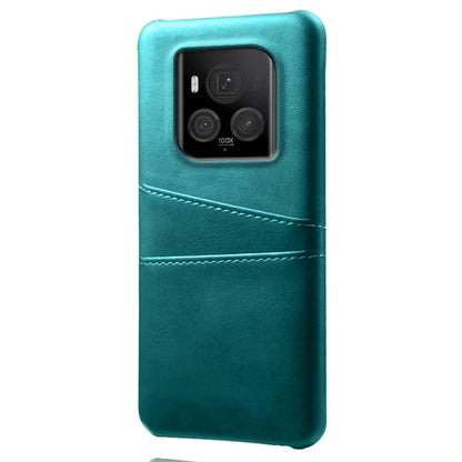 For Honor Magic6 Ultimate 5G Case with 2 Card Slots Dual Layer PU Leather+PC Phone Cover