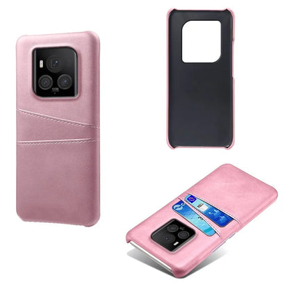 For Honor Magic6 Ultimate 5G Case with 2 Card Slots Dual Layer PU Leather+PC Phone Cover