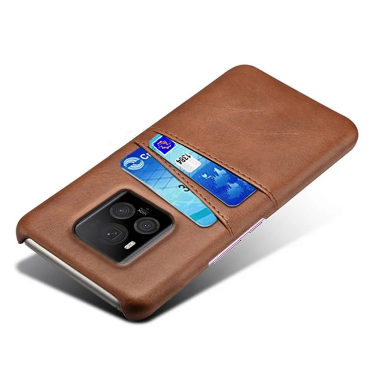 For Honor Magic6 Ultimate 5G Case with 2 Card Slots Dual Layer PU Leather+PC Phone Cover