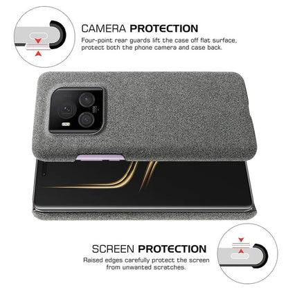 For Honor Magic6 Ultimate 5G Case Cloth+PC Anti-Slip Shockproof Phone Cover