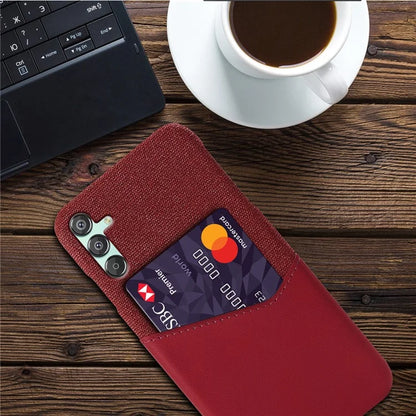 For Samsung Galaxy F15 5G / M15 5G Case Card Slot PC Phone Cover Cloth Texture