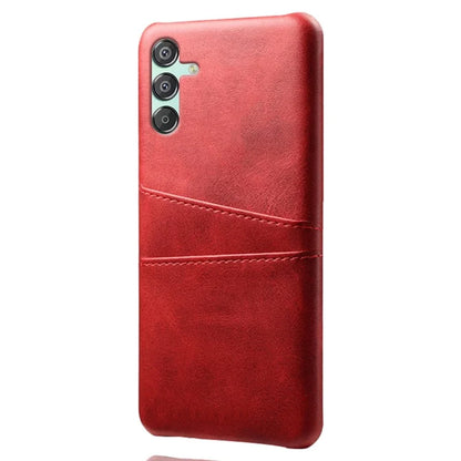 For Samsung Galaxy F15 5G / M15 5G Case PU Leather Hard PC Shockproof Shell with 2 Card Slots