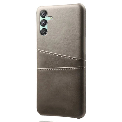 For Samsung Galaxy F15 5G / M15 5G Case PU Leather Hard PC Shockproof Shell with 2 Card Slots