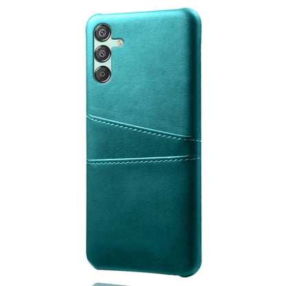 For Samsung Galaxy F15 5G / M15 5G Case PU Leather Hard PC Shockproof Shell with 2 Card Slots