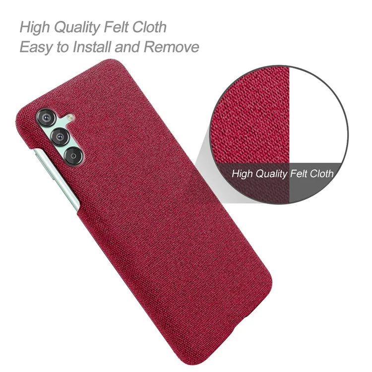 For Samsung Galaxy F15 5G / M15 5G Case Cloth+PC Anti-scratch Phone Cover