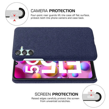 For Samsung Galaxy F15 5G / M15 5G Case Cloth+PC Anti-scratch Phone Cover