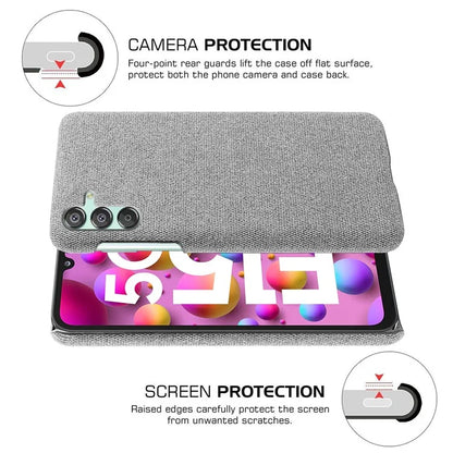 For Samsung Galaxy F15 5G / M15 5G Case Cloth+PC Anti-scratch Phone Cover