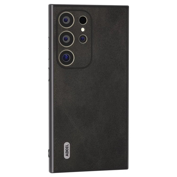 ABEEL For Samsung Galaxy S24 Ultra Case Leather+PC+TPU Hybrid Phone Cover