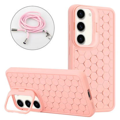 For Samsung Galaxy S23+ Crossbody Case Lens Frame Kickstand TPU Phone Cover
