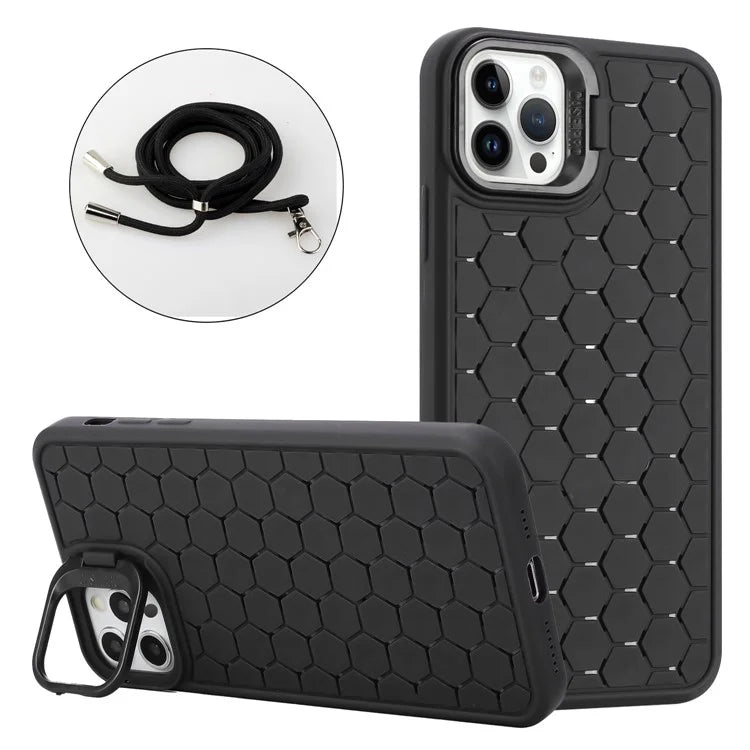 For iPhone 13 Pro Max 6.7 inch Phone Case Bump Proof TPU Heat Dissipation Back Shell