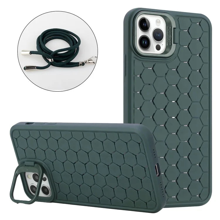 For iPhone 13 Pro Max 6.7 inch Phone Case Bump Proof TPU Heat Dissipation Back Shell