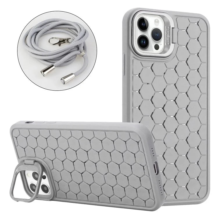 For iPhone 13 Pro Max 6.7 inch Phone Case Bump Proof TPU Heat Dissipation Back Shell